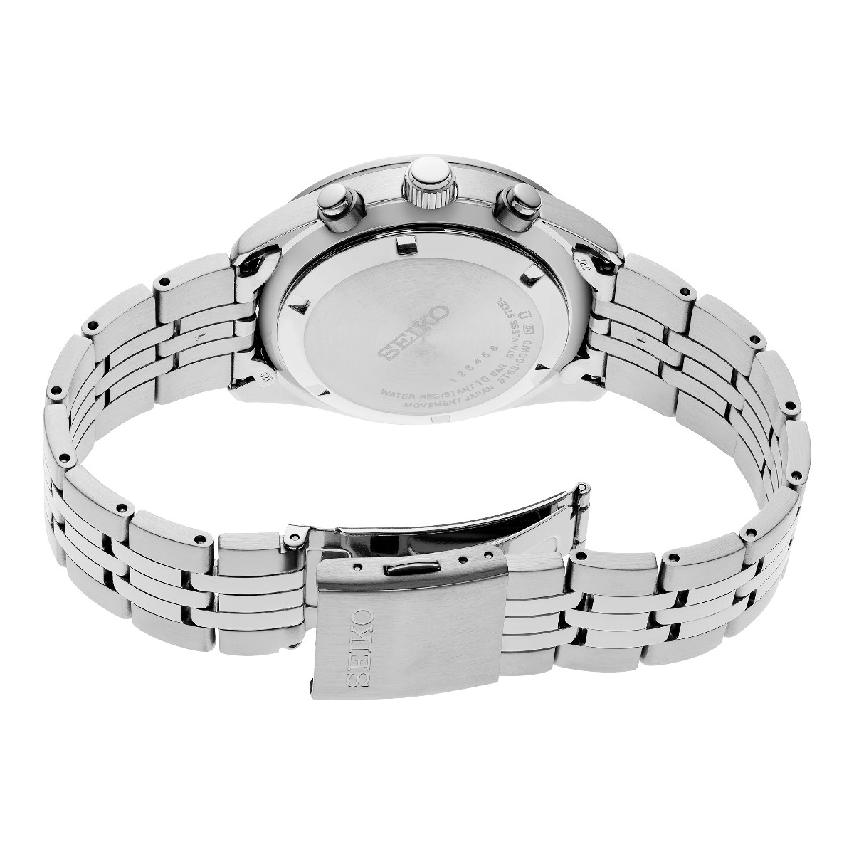 Seiko Essentials 41.5mm Men's Watch, Silver Dial