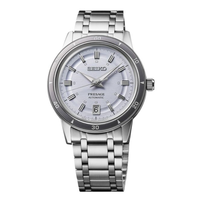 Seiko Automatic 39.5mm Men's Watch, Light Blue Dial