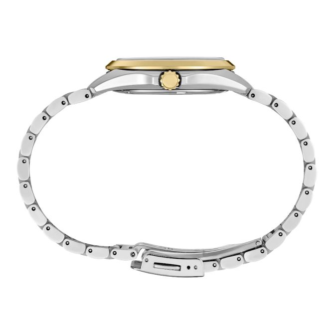 Seiko X Prospex 34mm Women's Watch, Gold and Mother Of Pearl