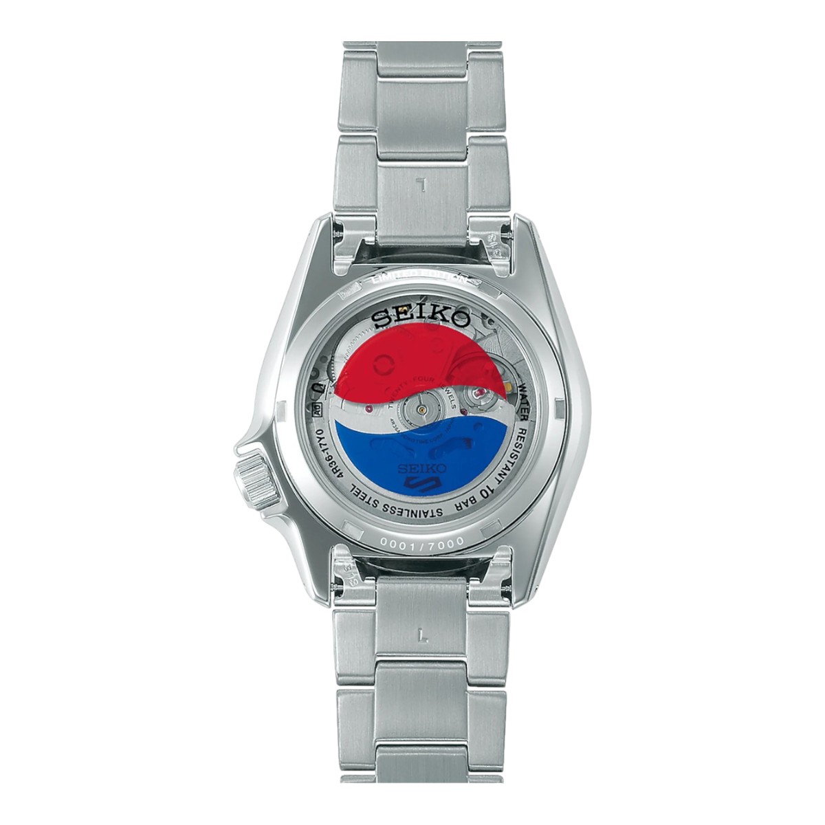 Seiko 5 Sports x Pepsi Automatic 38mm Men's Watch, Limited Edition