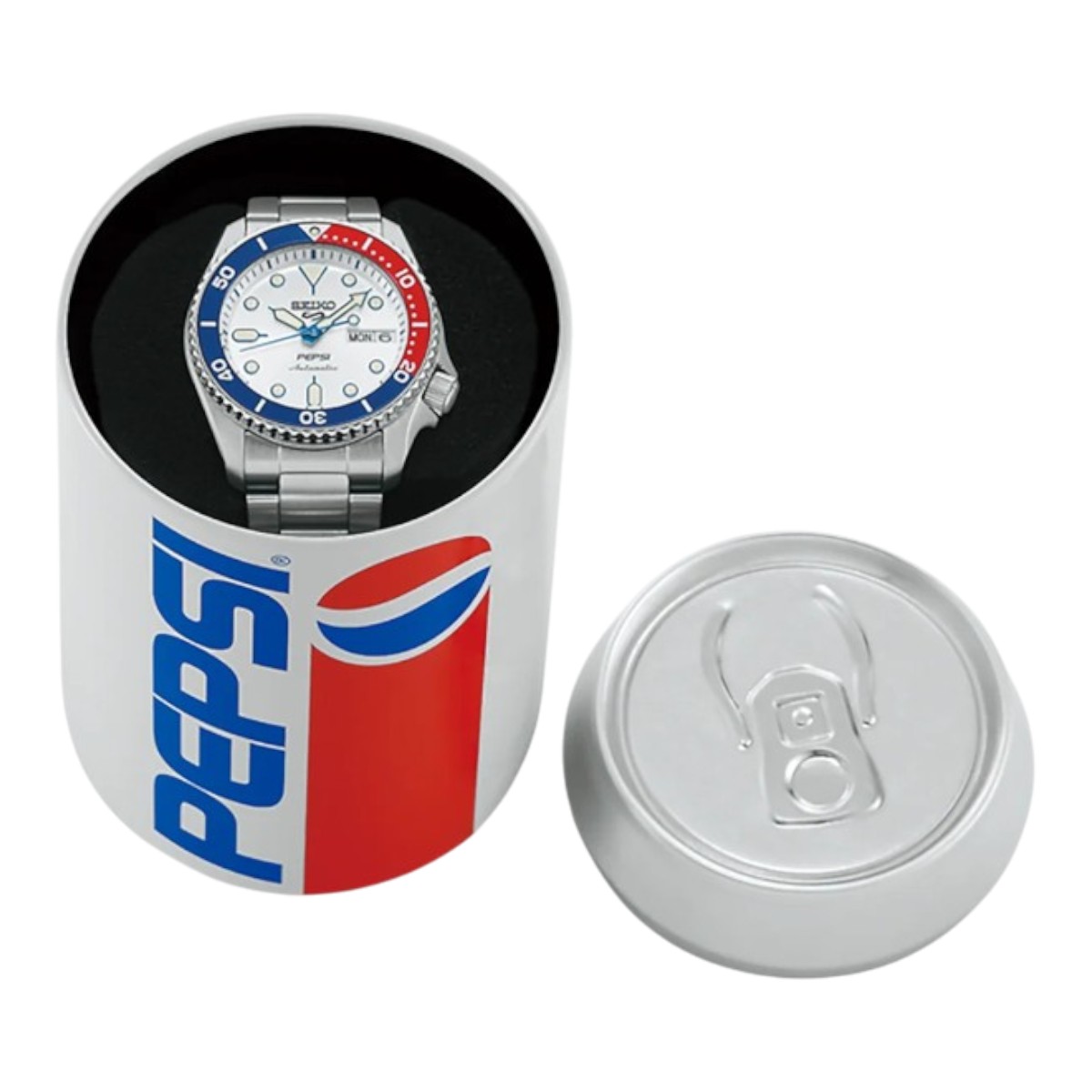 Seiko 5 Sports x Pepsi Automatic 38mm Men's Watch, Limited Edition