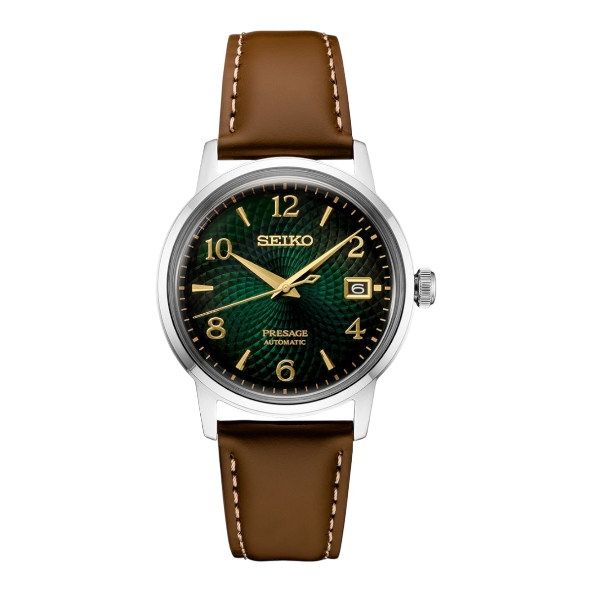 Seiko Presage Cocktail Time 38.5mm Men's Watch, Green Dial