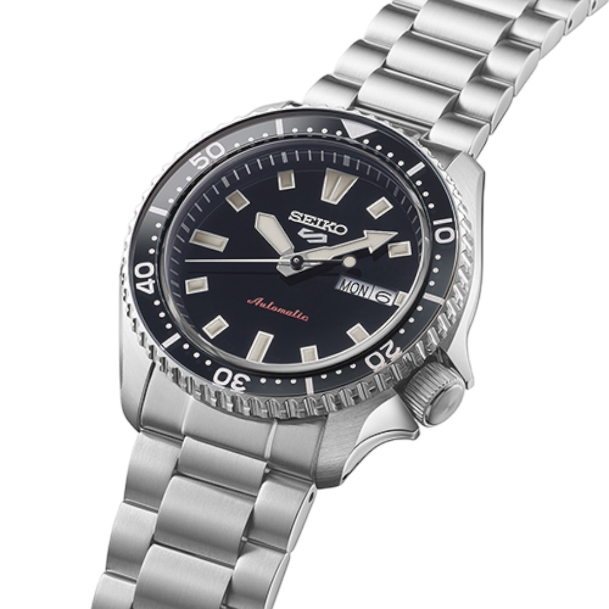 Seiko 5 Sports SKX Series 42.5mm Men's Watch, Black Dial