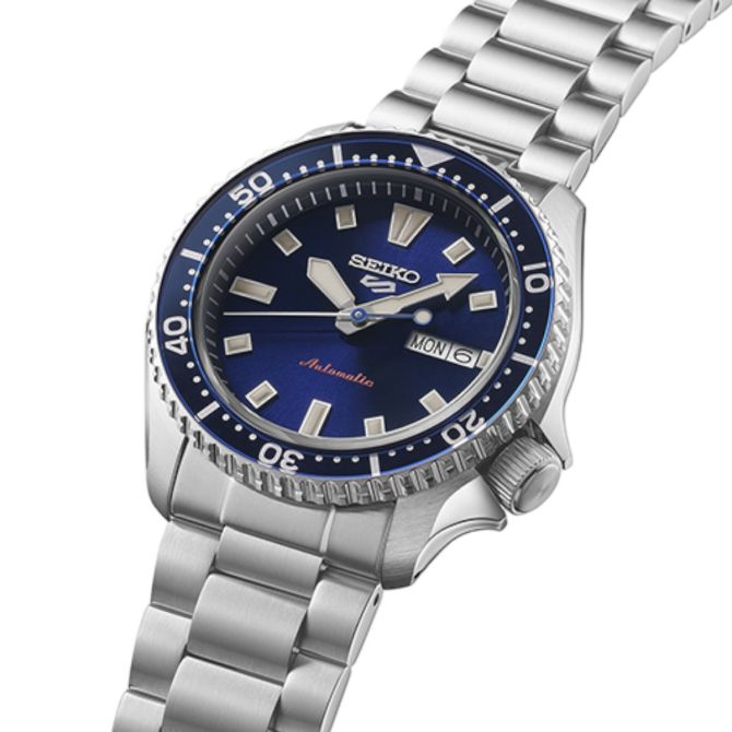 Seiko 5 Sports SKX Series 42.5mm Men's Watch, Blue Dial | SRPL83