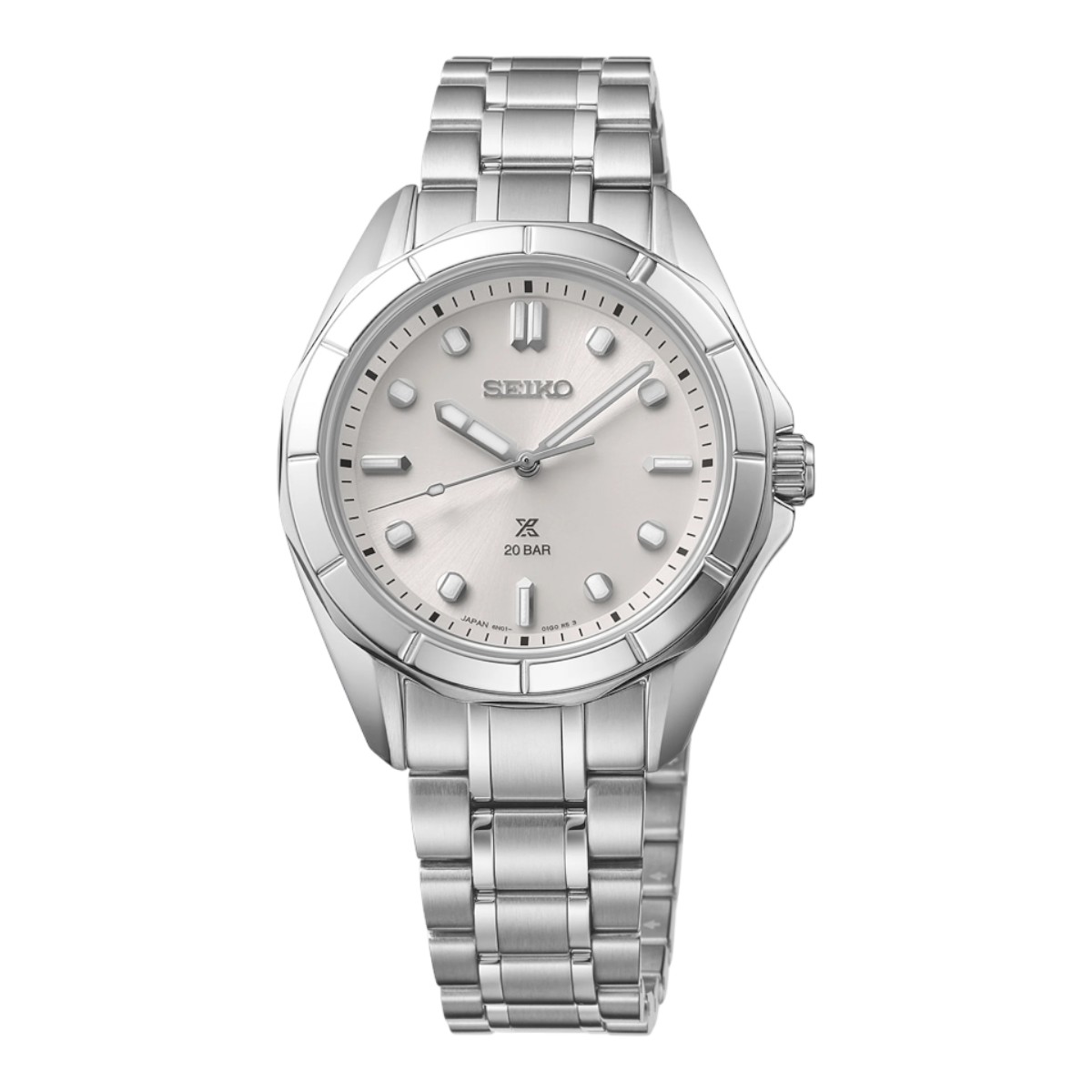 Seiko Prospex Sea 34mm Women's Watch, Silver Dial