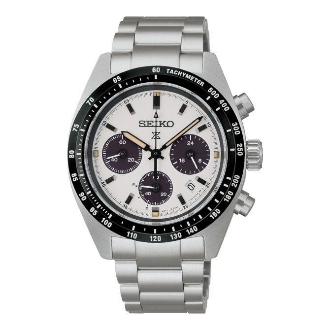 Seiko Prospex Speedtimer 39mm Men's Watch, White Dial