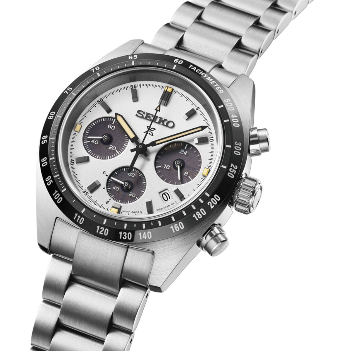 Seiko Prospex Speedtimer 39mm Men's Watch, White Dial