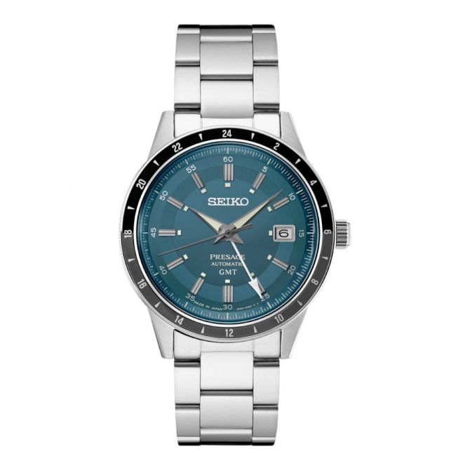 Seiko Presage Style60 40.8mm Men's Watch, Blue Grey Dial