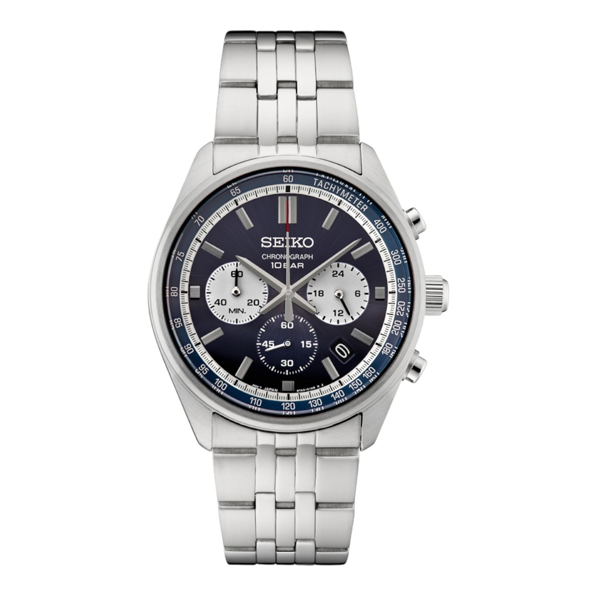 Seiko Essentials Crhonograph 41.5mm Men's Watch, Blue Dial