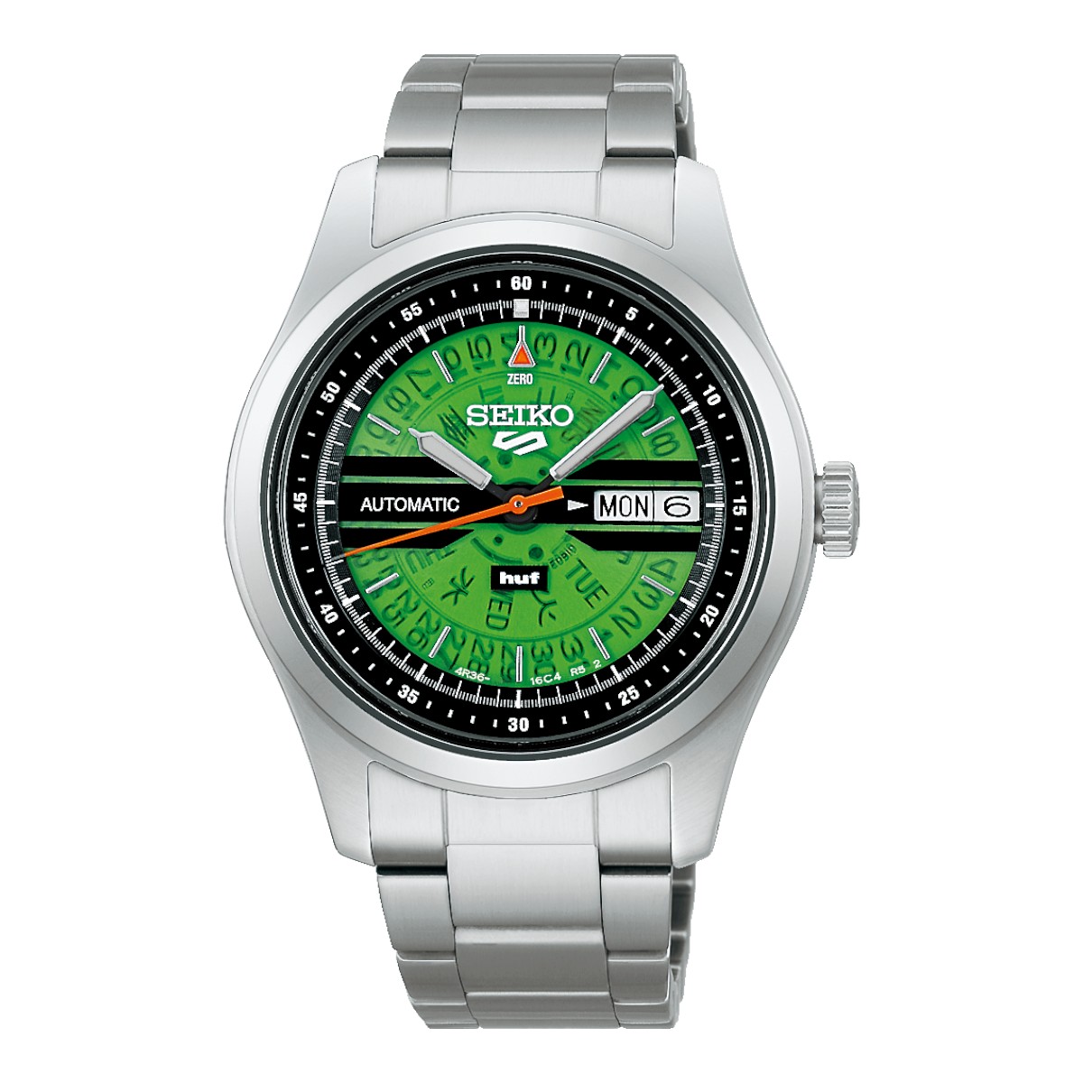 Seiko 5 Sport Limited Edition HUG  39.4mm Watch, Green Dial