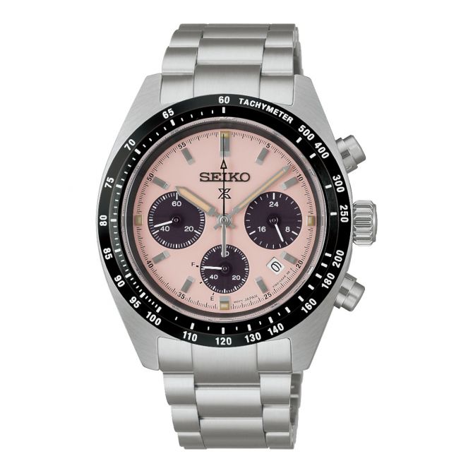 Seiko Prospex Speedtimer 39mm Men's Watch, Pink Dial