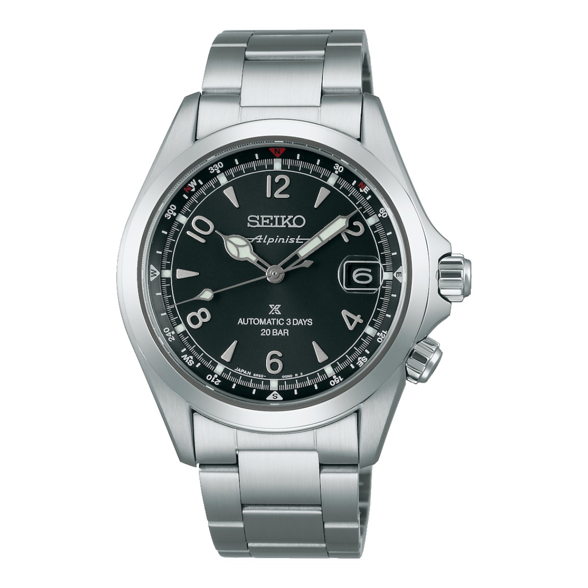 Seiko Prospex Land Mechanical 39.5mm Men's Watch, Black Dial