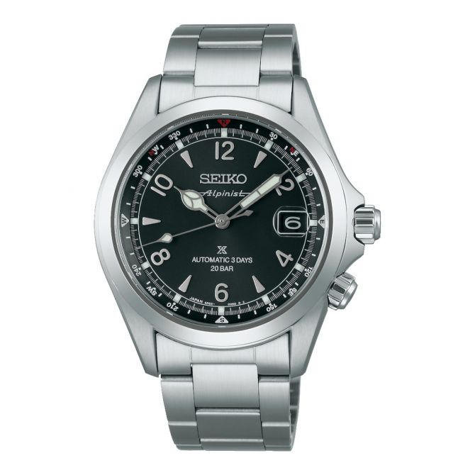 Seiko Prospex Land Mechanical 39.5mm Men's Watch, Black Dial