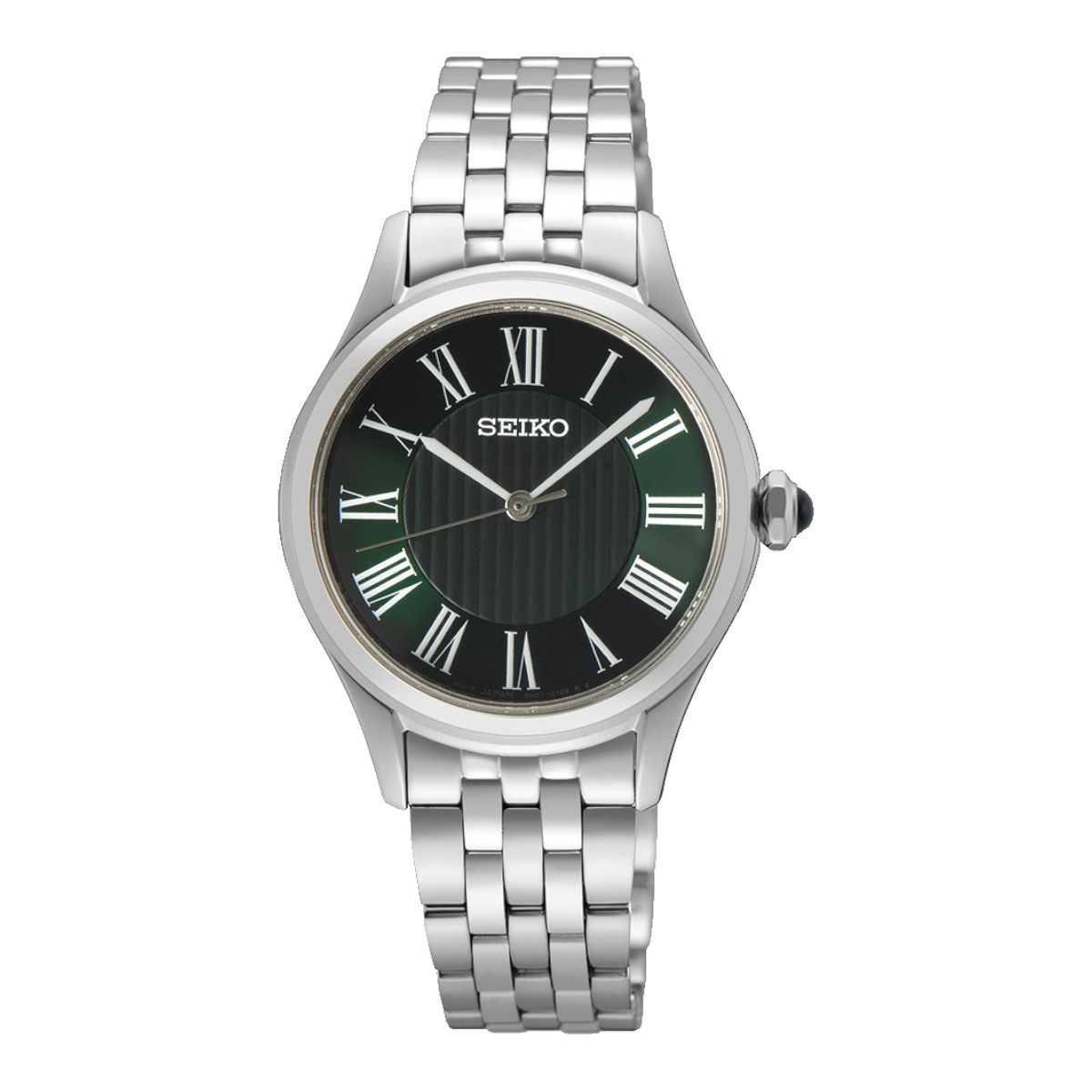 Seiko Essentials 29.6mm Women's Watch, Green Dial