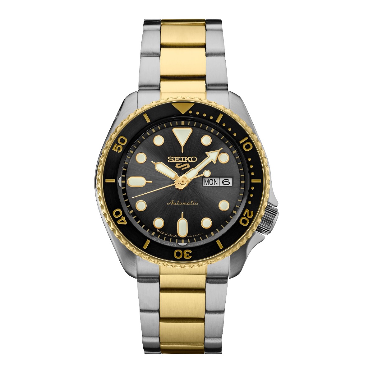 Seiko 5 Sports 42.5mm Mens Watch, Grey Dial