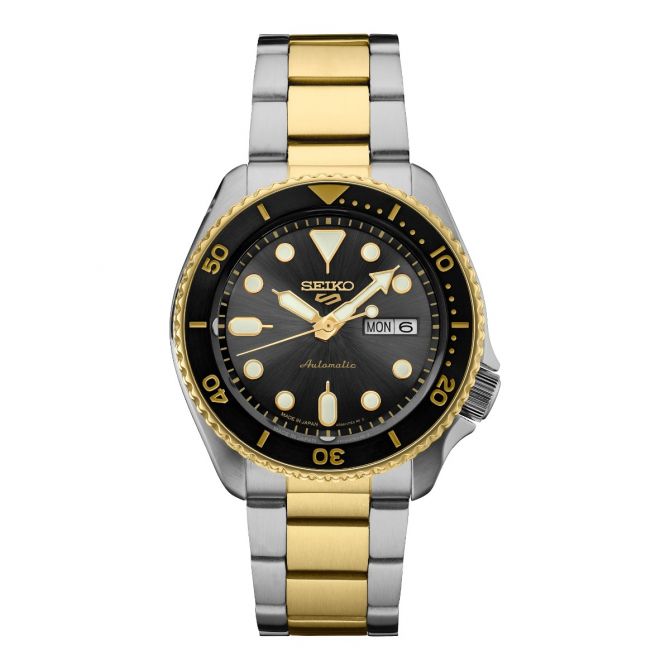Seiko 5 Sports 42.5mm Mens Watch, Grey Dial