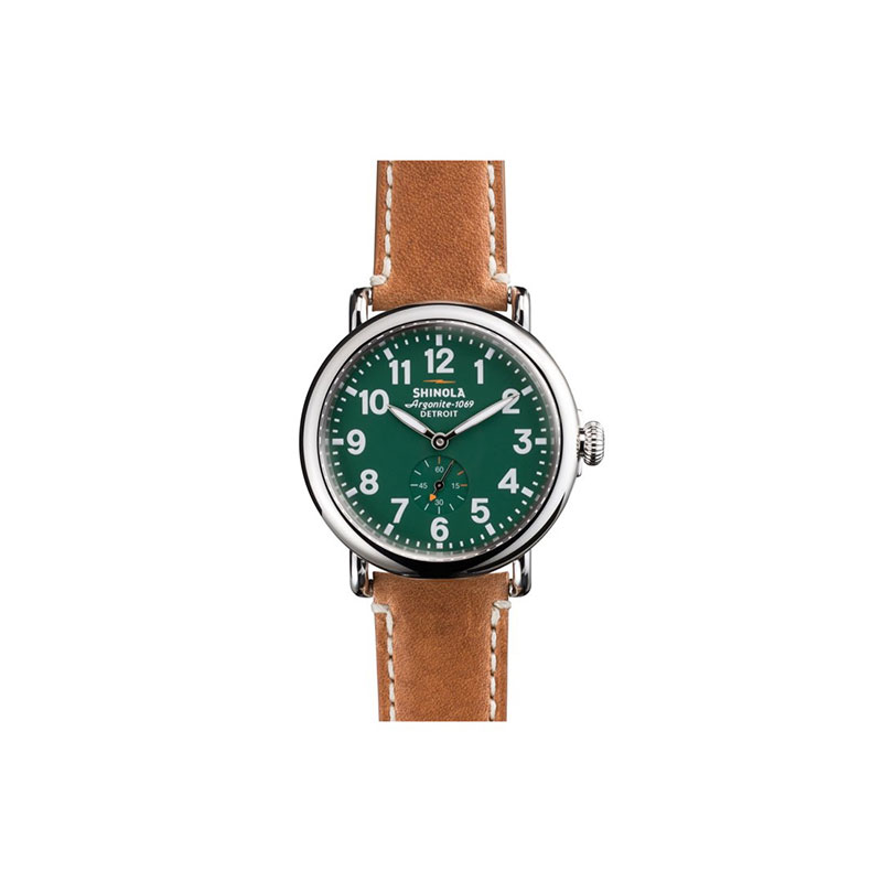 Shinola Runwell 41mm Watch, Green Dial Watch
