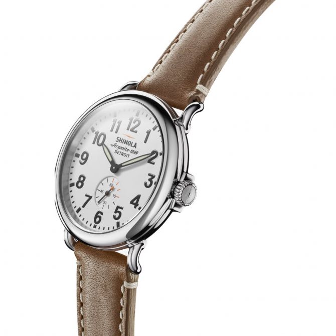 Shinola Runwell 41mm Watch, White Dial | S0110000109 | Borsheims