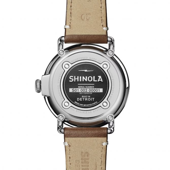 Shinola Runwell 41mm Watch, White Dial | S0110000109 | Borsheims