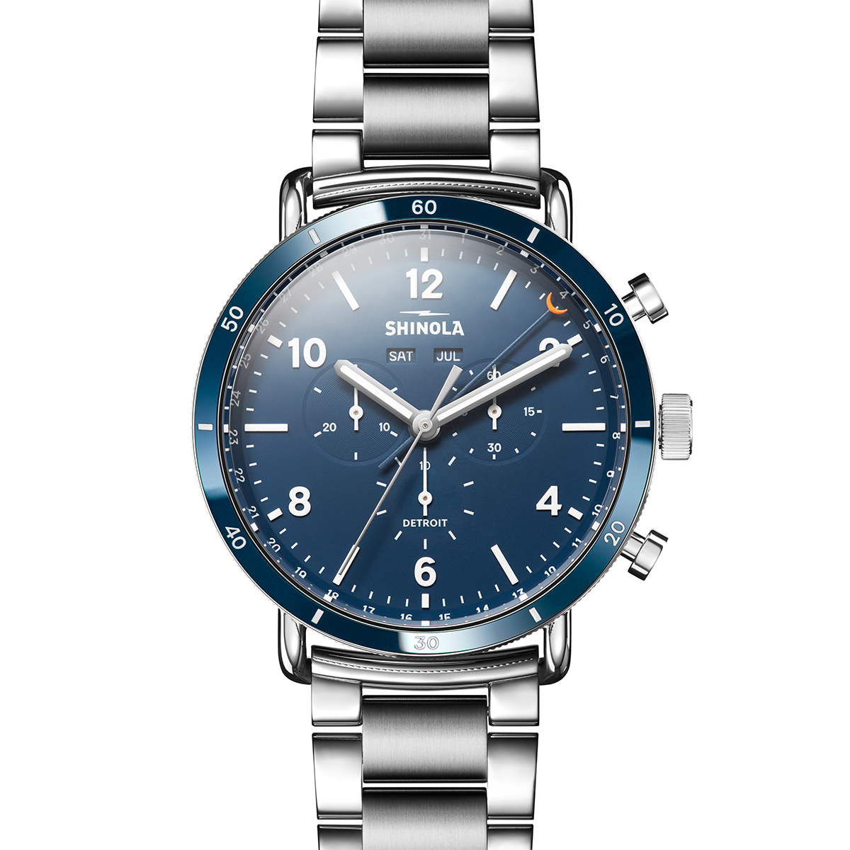 Shinola Canfield Sport 45mm Men's Watch, Midnight Blue Dial