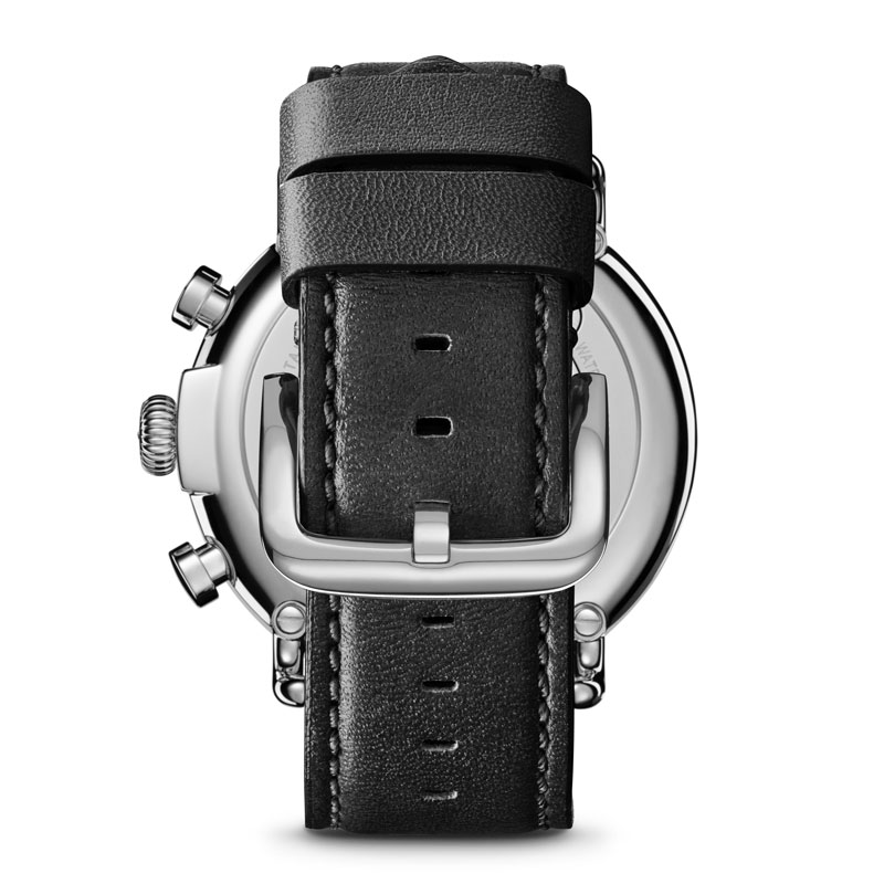 Shinola Runwell Chronograph 47mm Watch, Black Dial with Blue Subdials