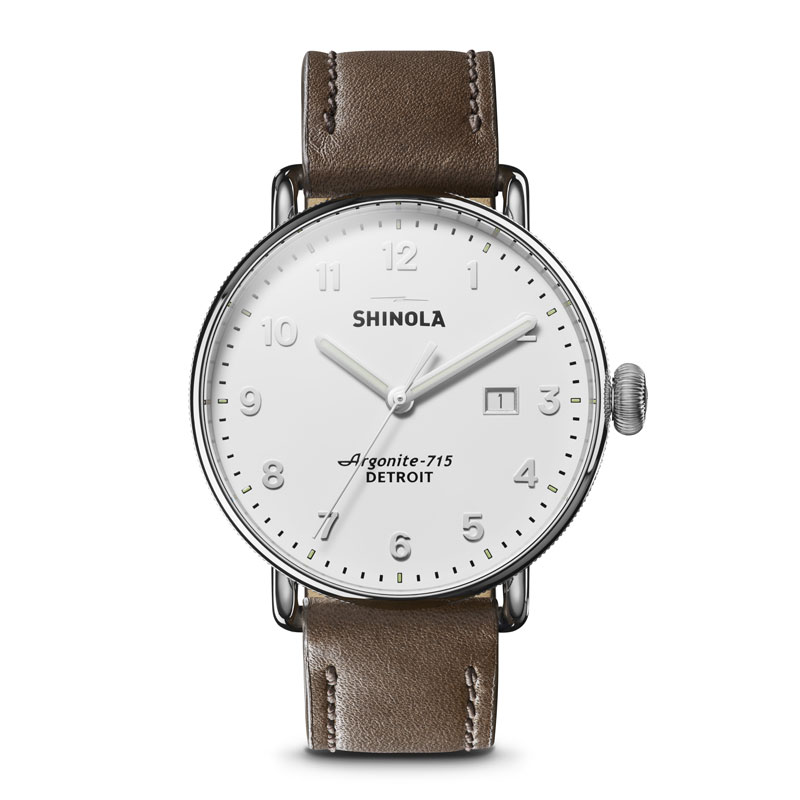shinola men's canfield's black dial watch