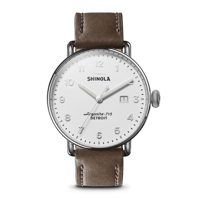 Shinola Canfield 43 mm Watch, Alabaster Dial