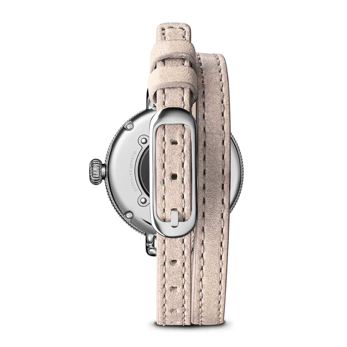 Shinola Birdy 34mm Watch, Ivory Dial with Soft Blush Strap