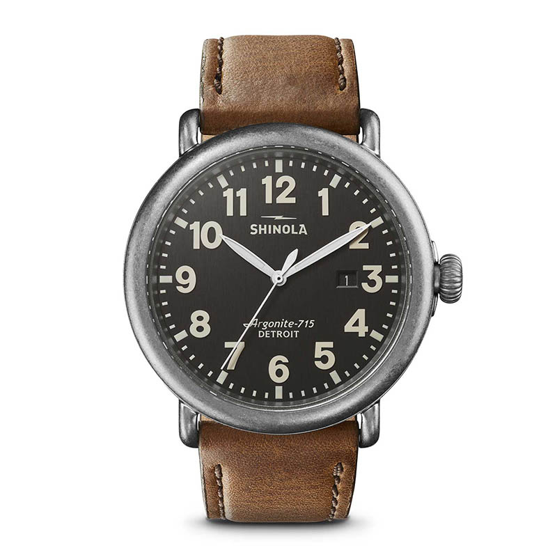 Shinola Runwell 47mm Watch, Gray Dial