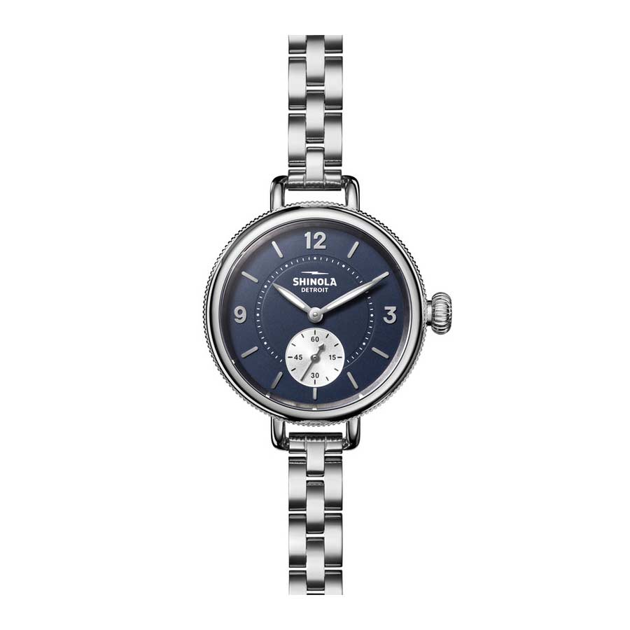 Shinola Birdy 34mm Women's Watch, Midnight Blue Dial