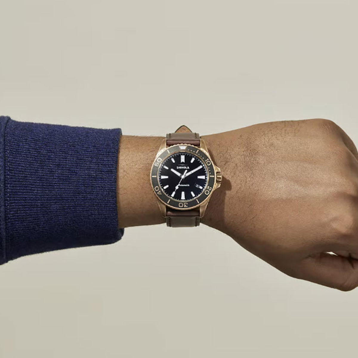 Shinola Bronze Monster 43mm Automatic Watch