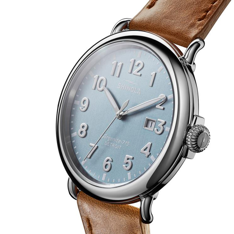 Shinola Runwell Blue Dial 47mm Watch