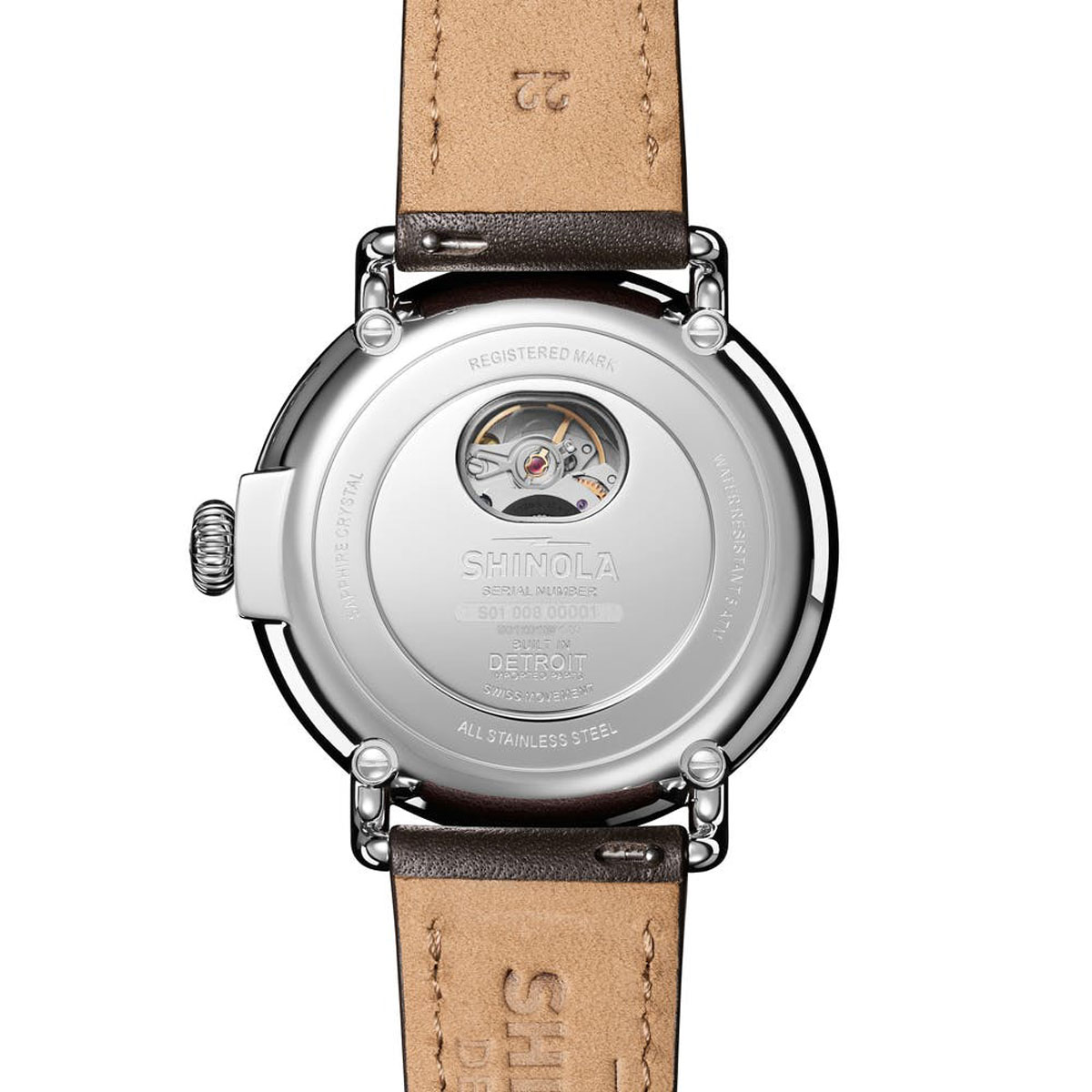 Shinola Runwell Automatic 45mm Watch, Navy and Cream Dial