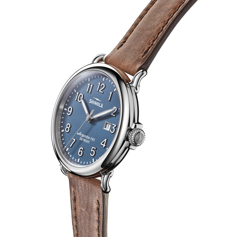 Shinola Runwell 41mm Watch, Blue Dial