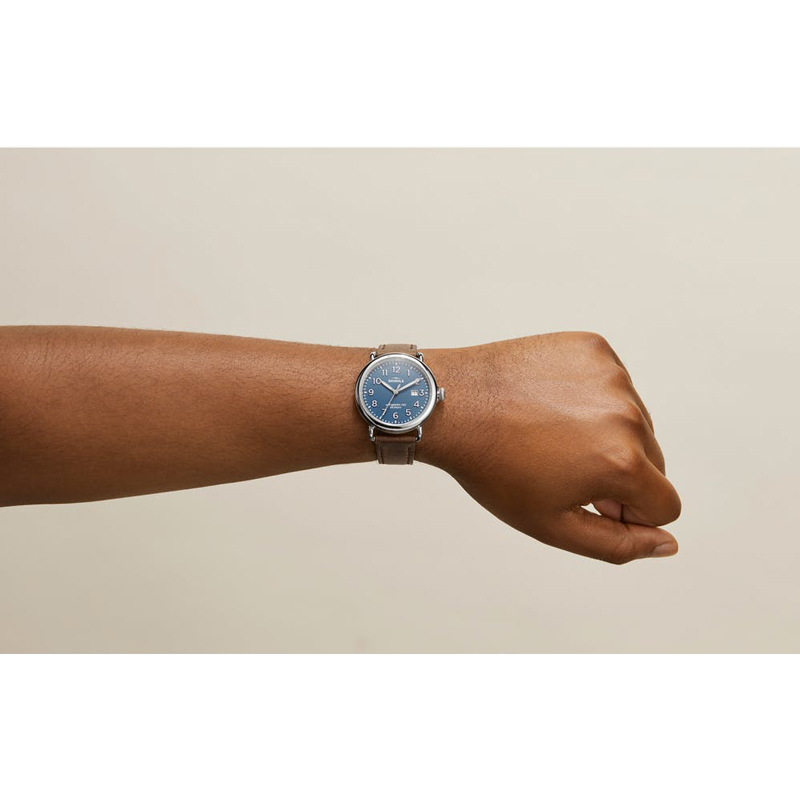 Shinola Runwell 41mm Watch, Blue Dial