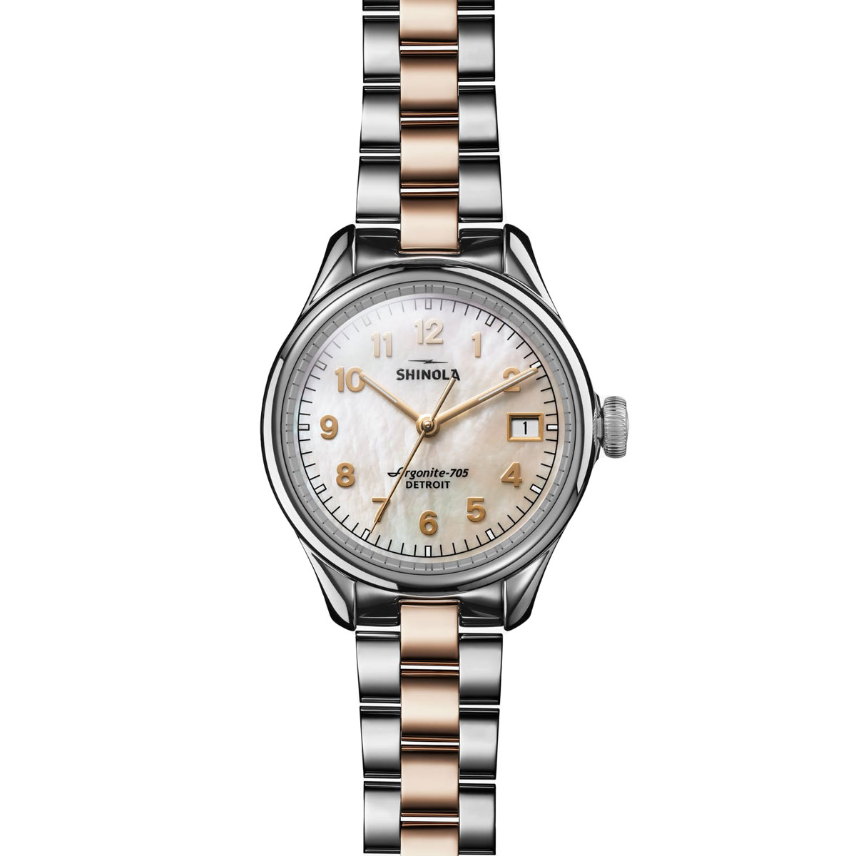 Shinola Vinton 32mm Women's Watch, Mother of Pearl Silver Dial