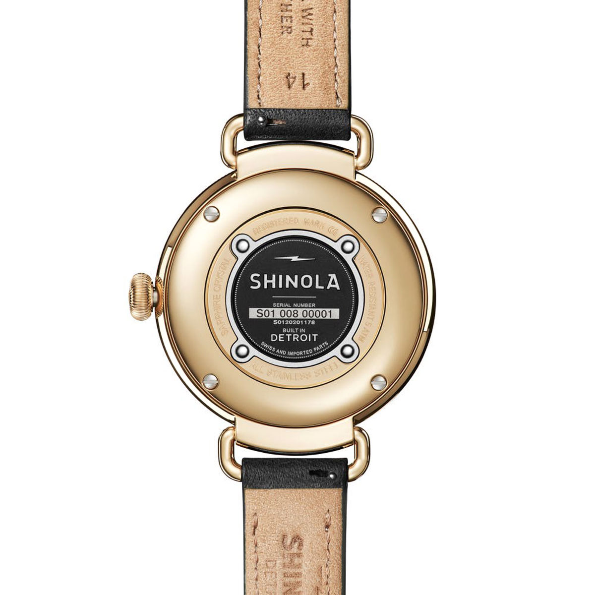 Shinola Canfield 38mm Women's Watch, White Mother of Pearl Dial