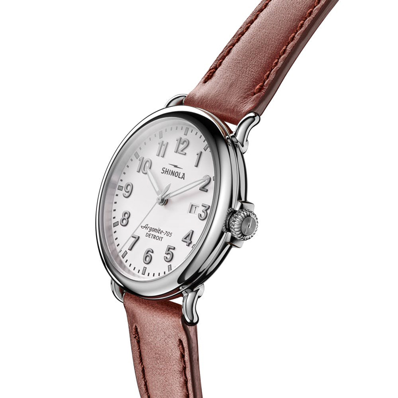 Shinola Runwell 41mm Men's Watch, White Dial