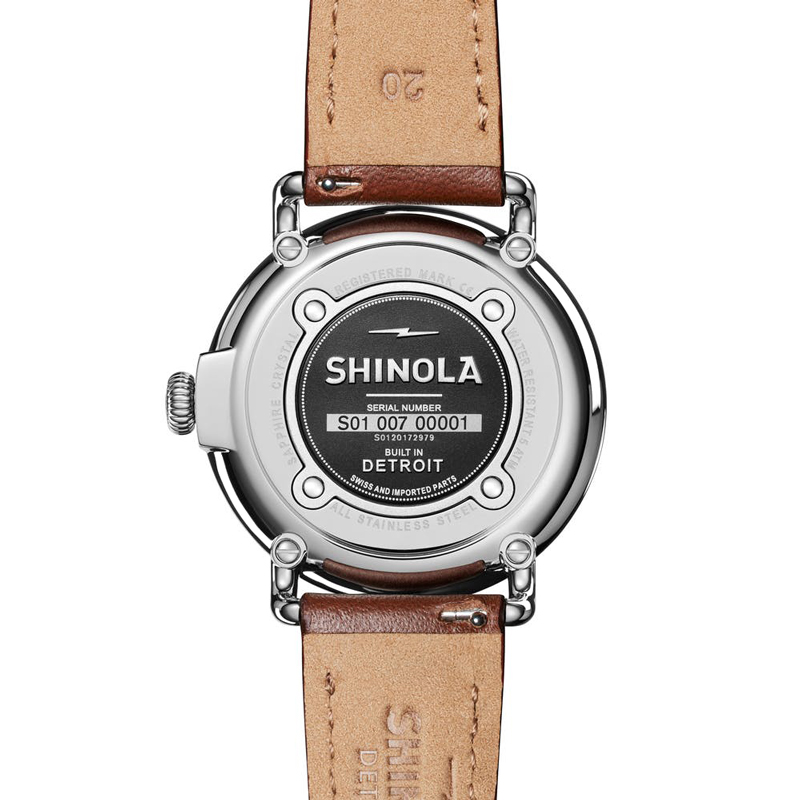 Shinola Runwell 41mm Men's Watch, White Dial
