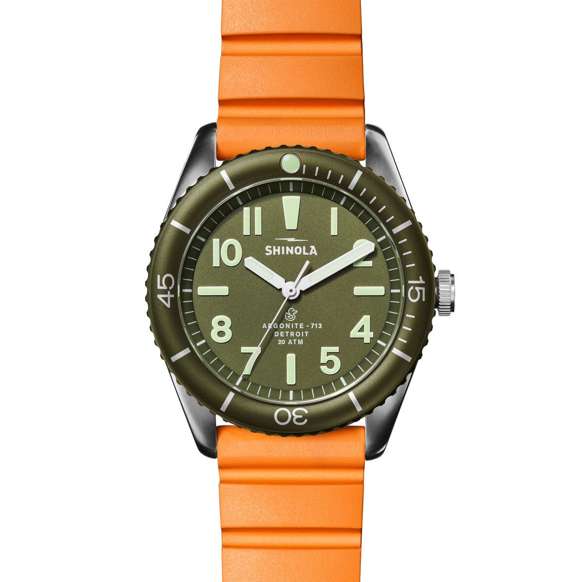 Shinola Duck 42mm Men's Watch, Forest Green Dial