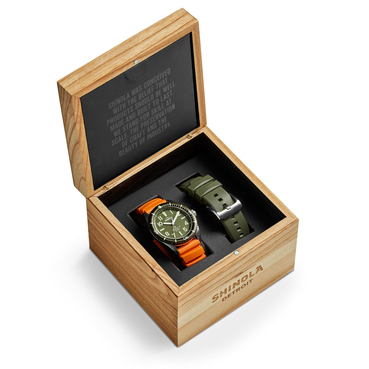 Shinola Duck 42mm Men's Watch, Forest Green Dial