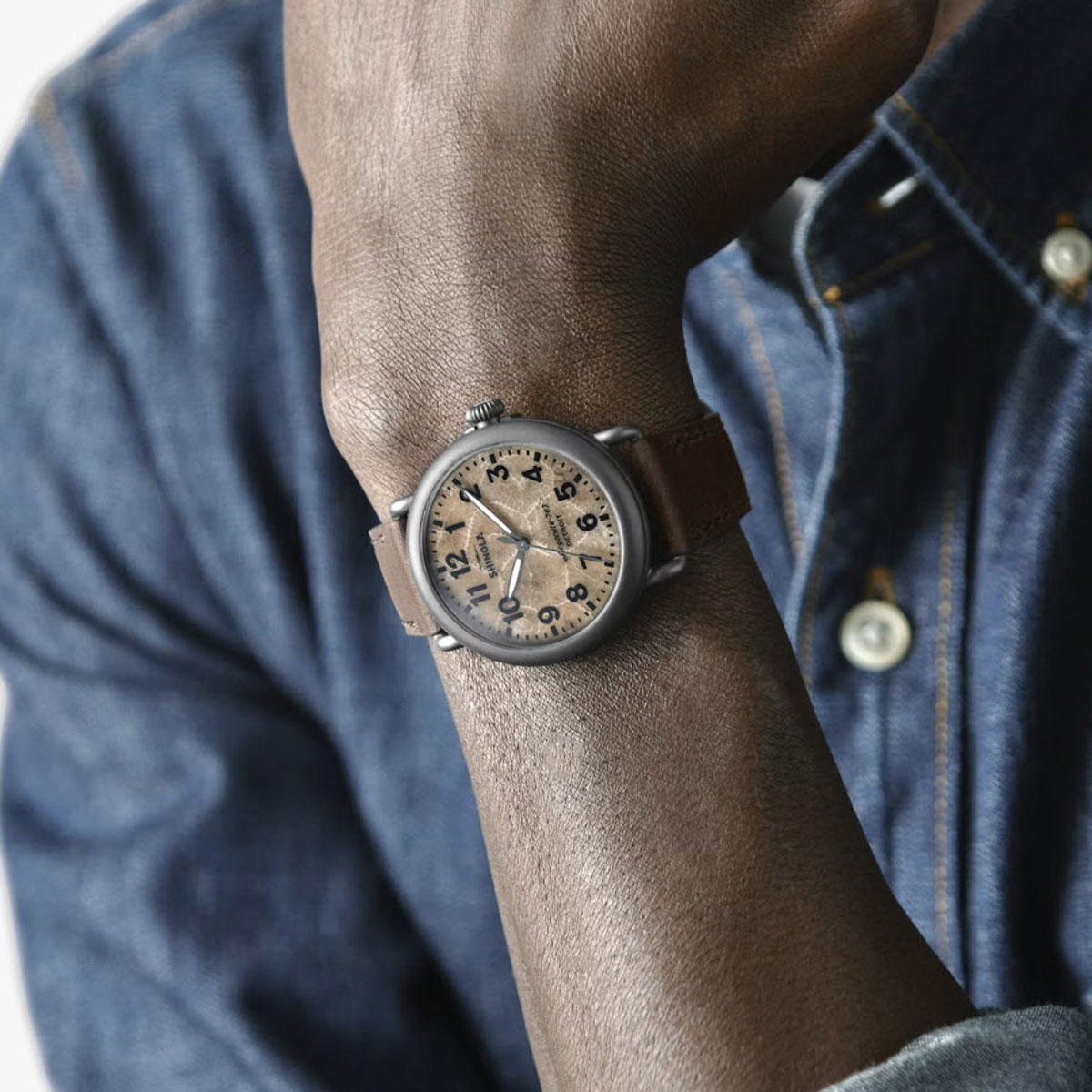 Shinola Runwell 41mm Men's Watch, Petoskey Dial