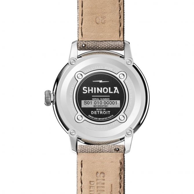 Shinola Traveler Subsecond 42mm, Tan Dial | S0120247331 | Borsheims