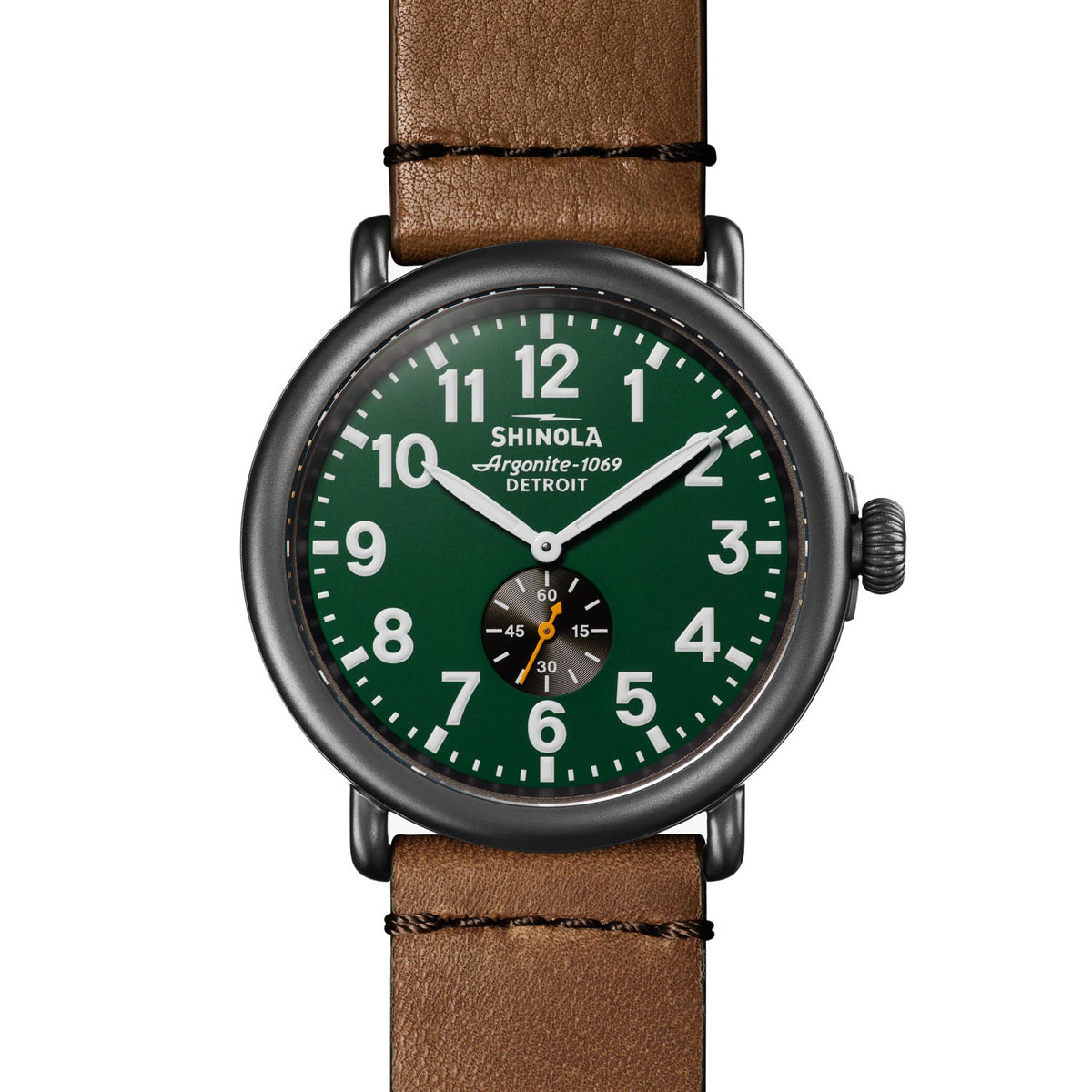 Shinola Runwell 47mm Watch, Dark Green Dial S0120223881 Borsheims