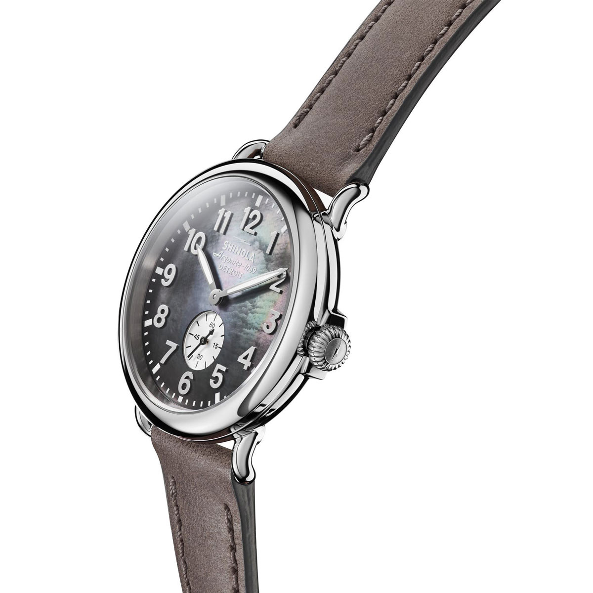 Shinola Runwell 41mm Watch, Grey Mother of Pearl