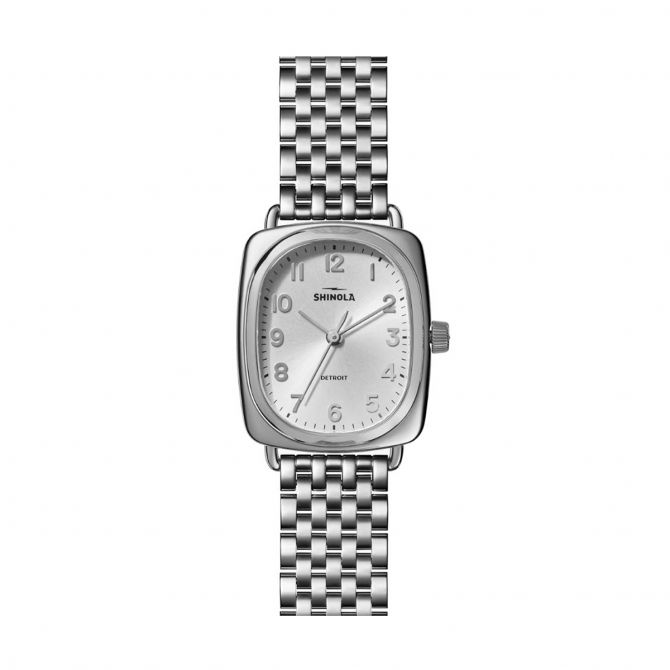 Shinola Bixby 29x34mm Watch, Light Silver Dial