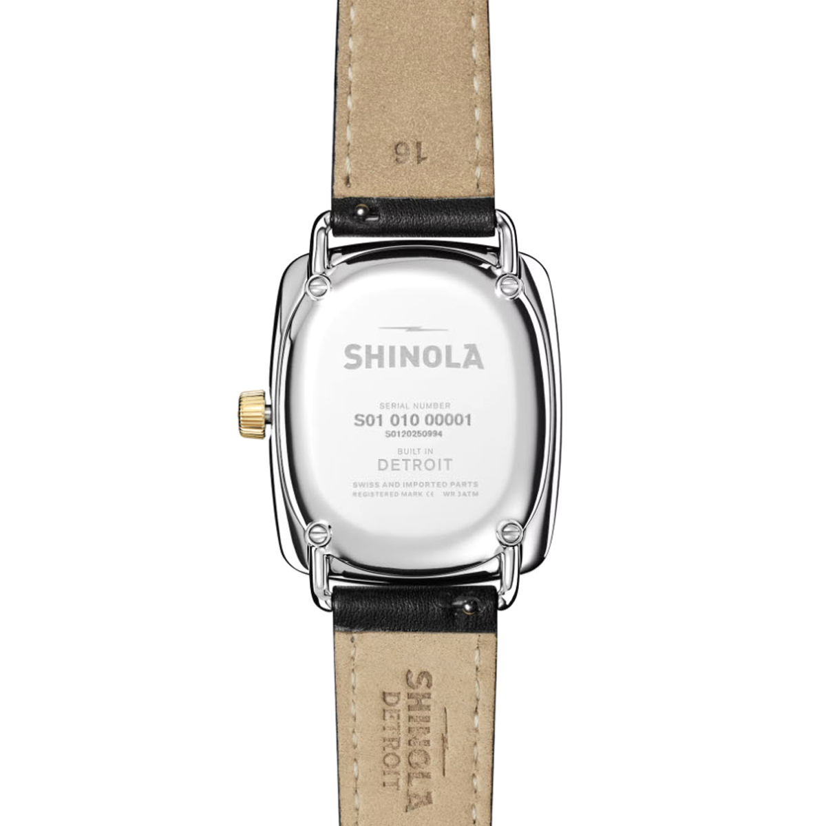 Shinola Bixby 29x34mm Watch, Light Silver and Yellow Gold Tone Dial