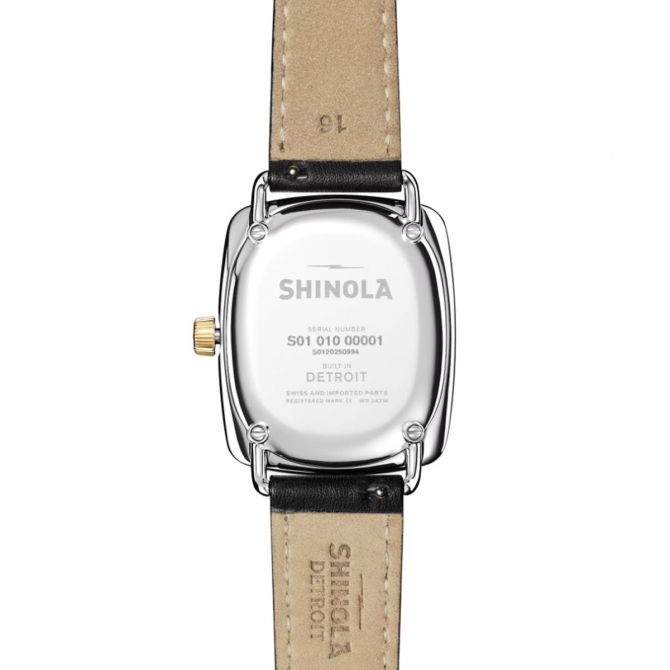 Shinola Bixby 29x34mm Watch, Light Silver and Yellow Gold  display picture 3