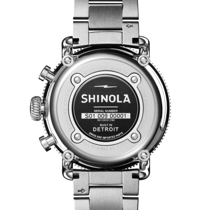 Shinola Runwell Sport Chronograph 48mm Watch, Blue Dial