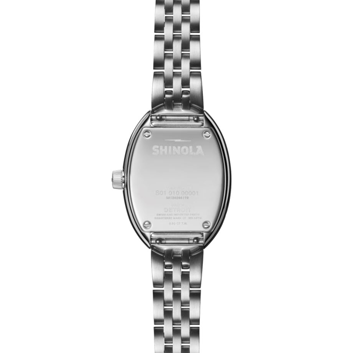 Shinola Diamond Book 25mm Watch, Mother of Pearl and Diamond Dial